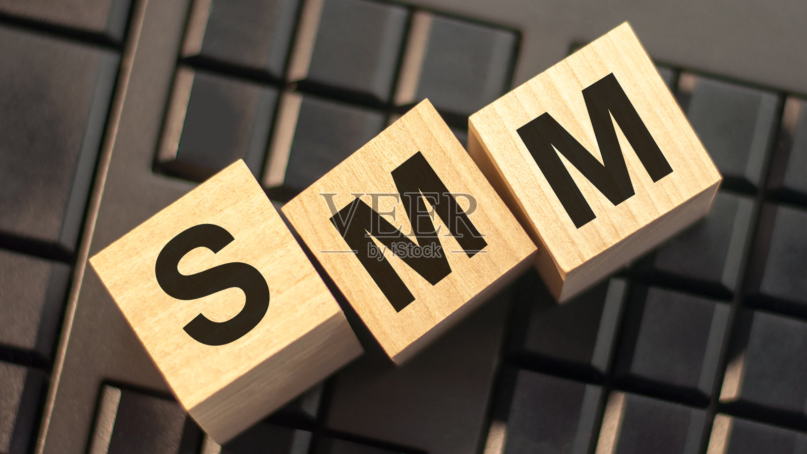 字SMM木制积木，股票形象照片摄影图片