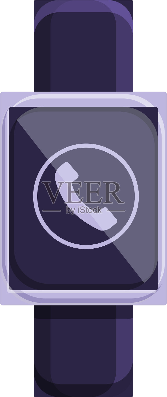 小孩智能手表呼叫图标卡通风格设计元素图片