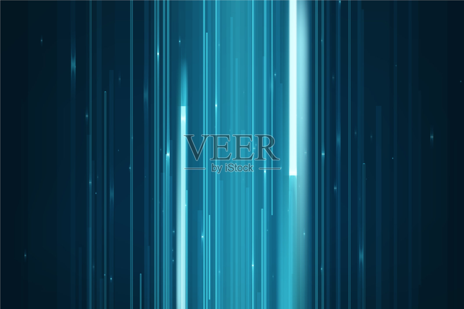 抽象的蓝线插画图片素材