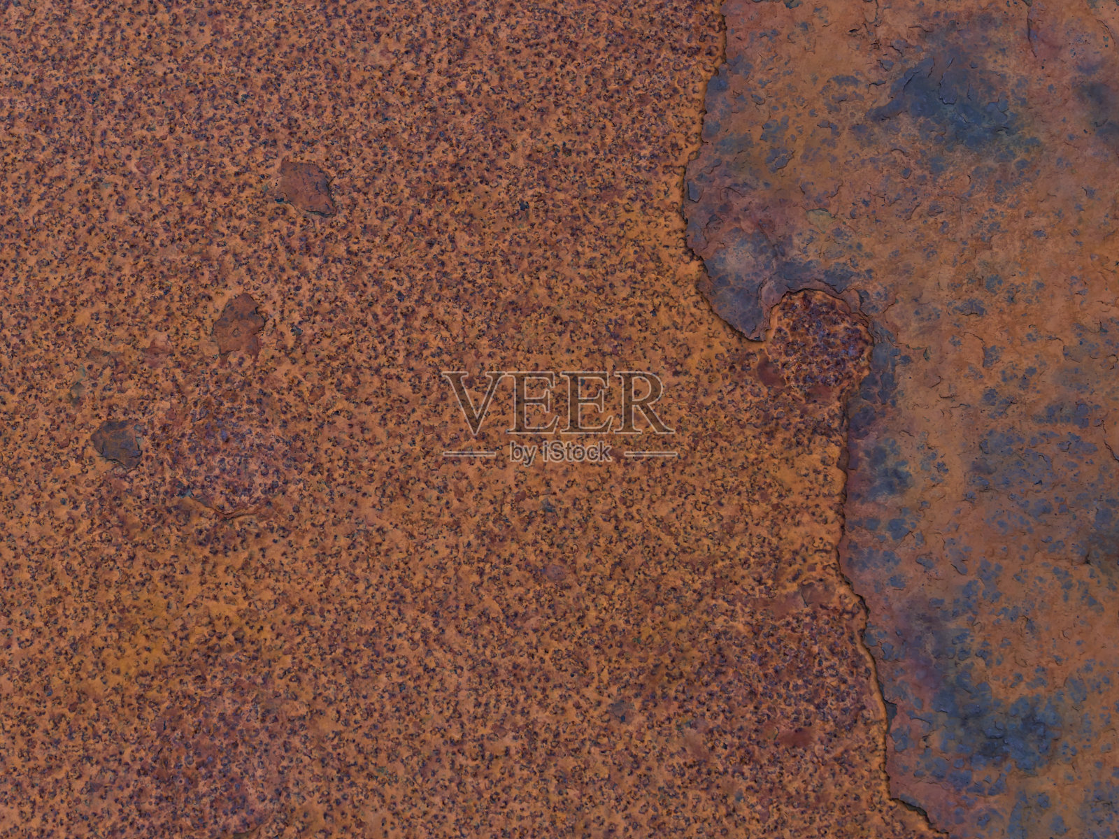 在冰岛Snæfellsnes西海岸Djúpalónssandur海滩上，铁锈金属表面的特写，一部分格里姆斯比渔船Epine (GY7)风化的残骸。照片摄影图片