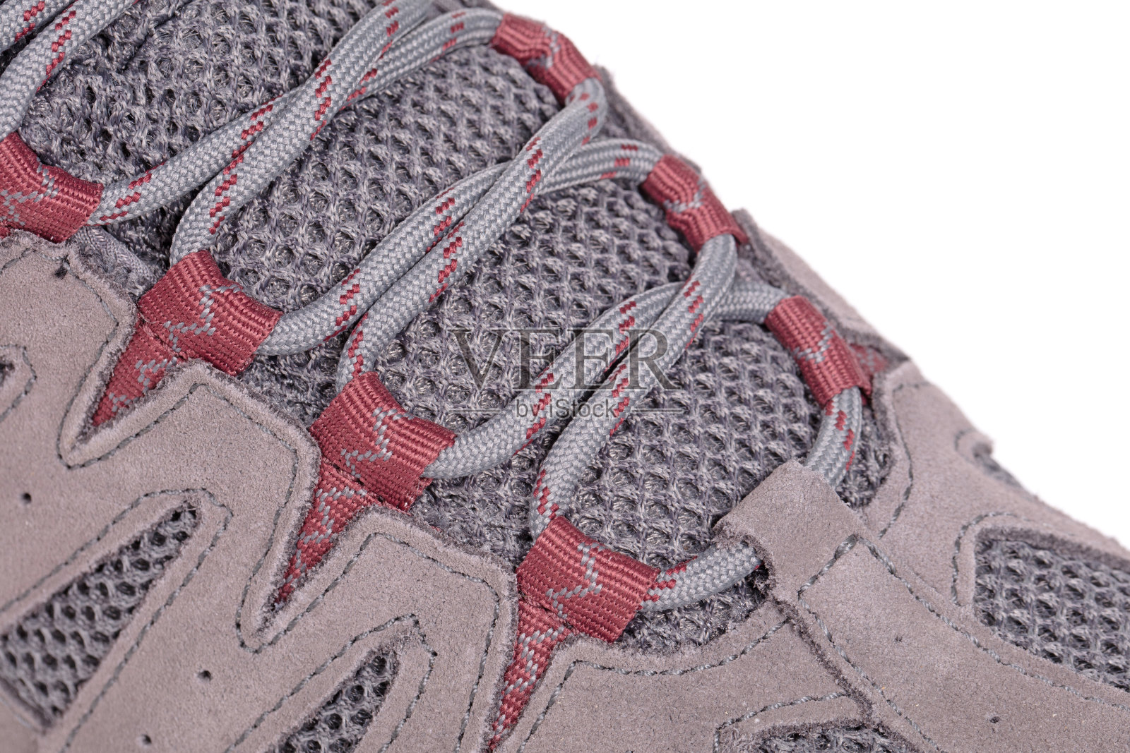 详细的登山鞋孤立，选择性的焦点照片摄影图片