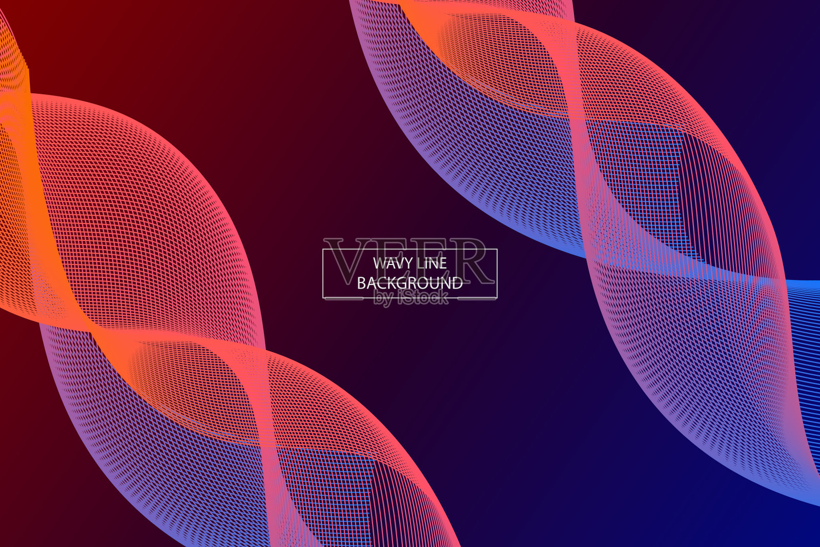 波浪巷渐变抽象背景橙色和插画图片素材