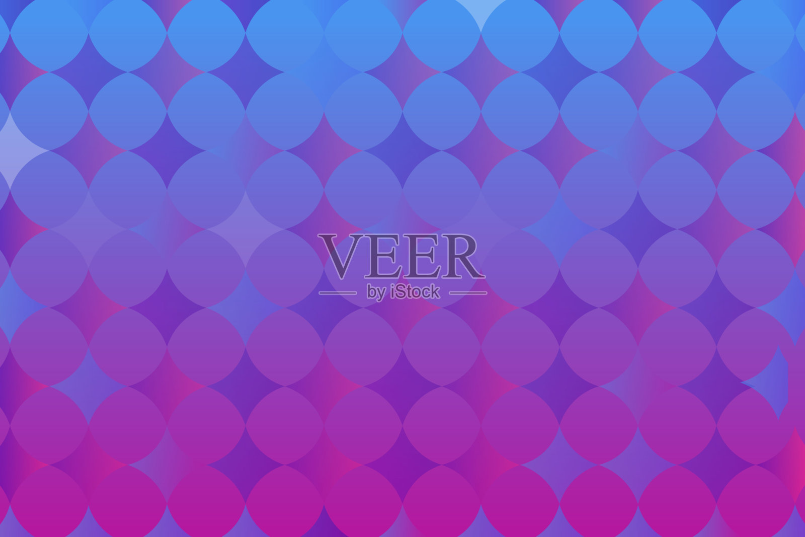 明亮的水平矢量抽象背景。菱形和圆形的梯度几何形状。现代科技的紫色，粉色和蓝色。壁纸装饰。插画图片素材