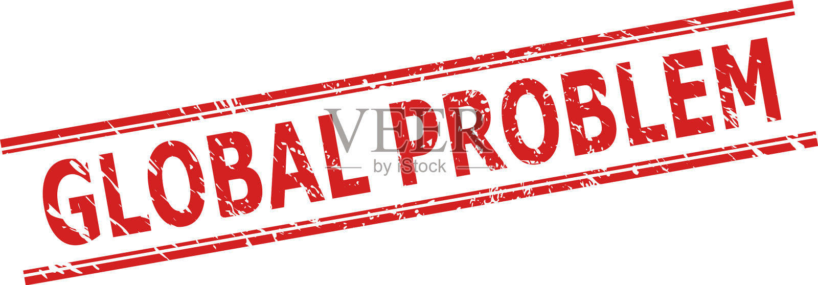 有脏污表面和双层密封的整体问题插画图片素材