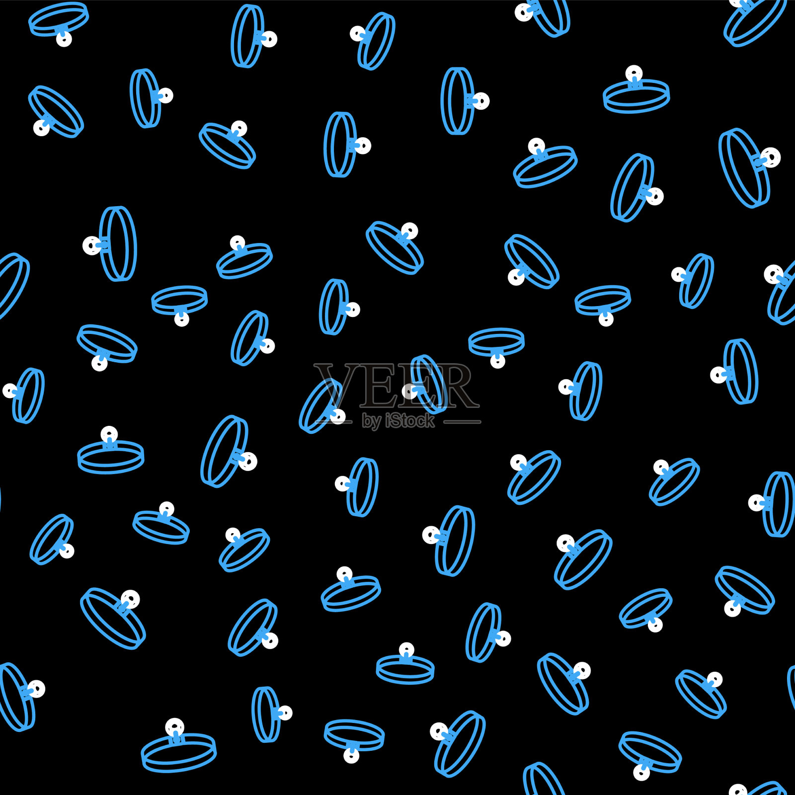 线猫项圈与名称标签图标隔离插画图片素材