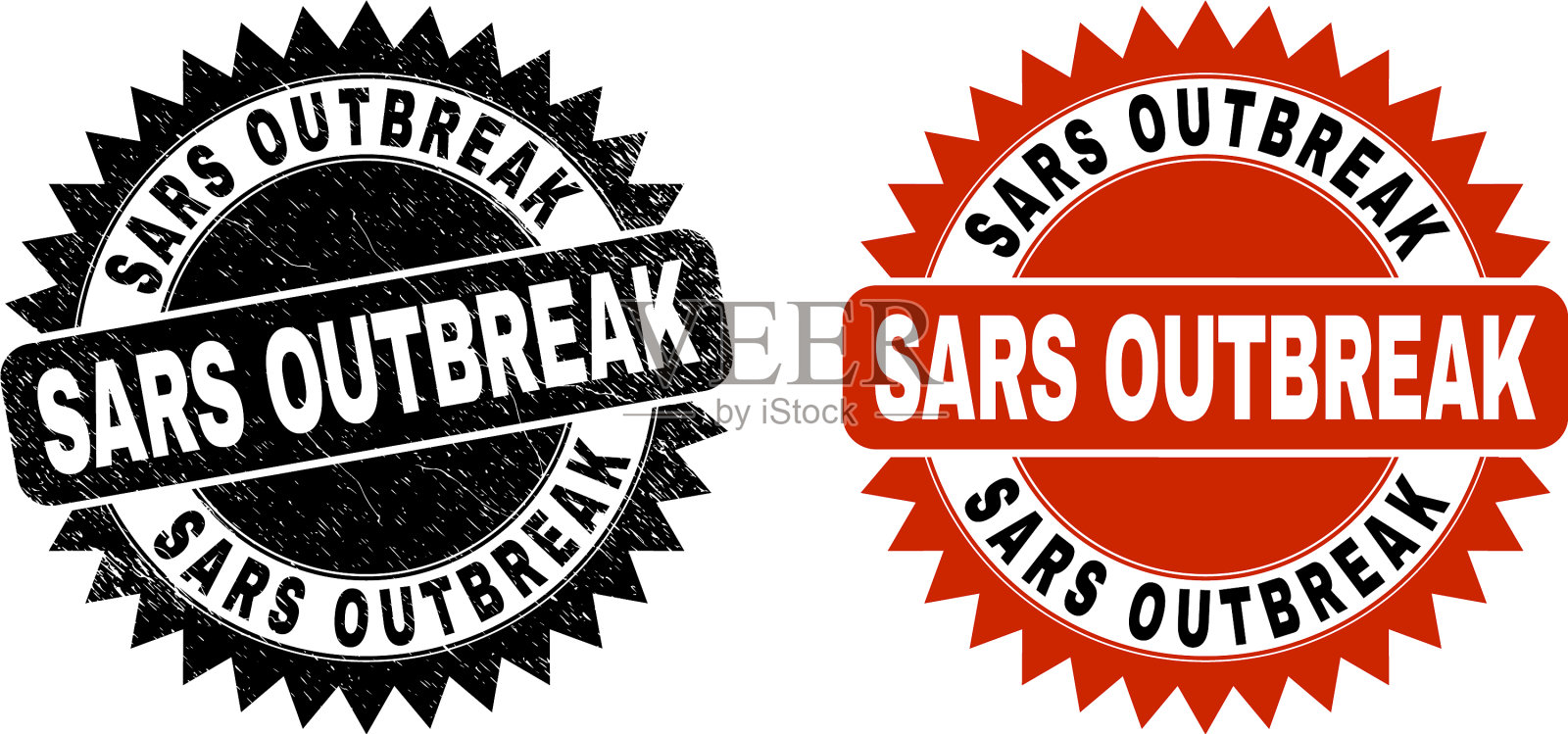 非典爆发黑色玫瑰水印插画图片素材