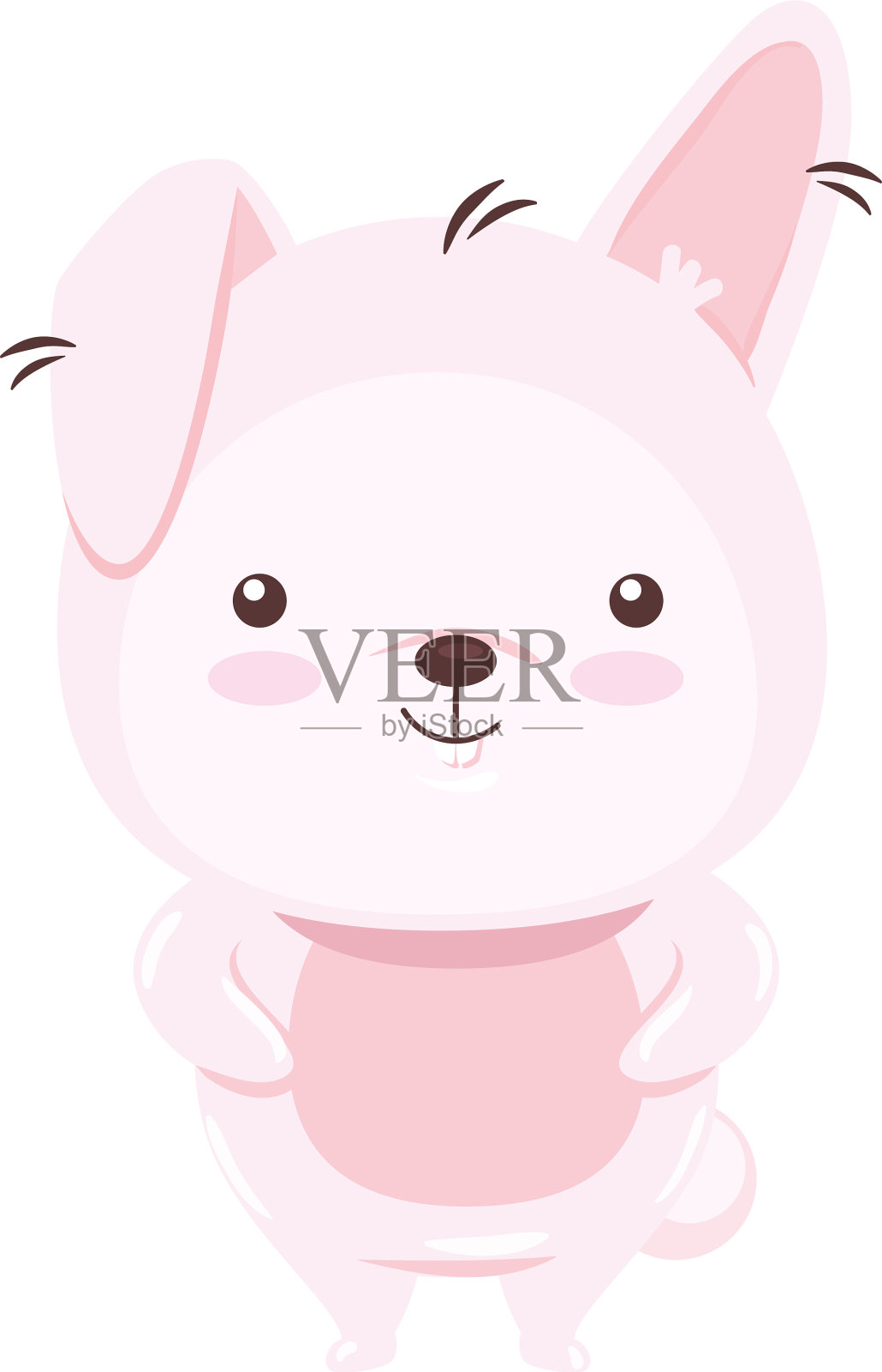 可爱的兔子动物卡通设计设计元素图片