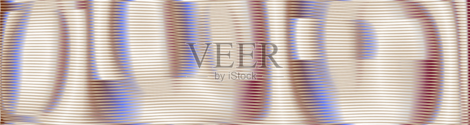 抽象的线性纹理与平静的线条圆润插画图片素材