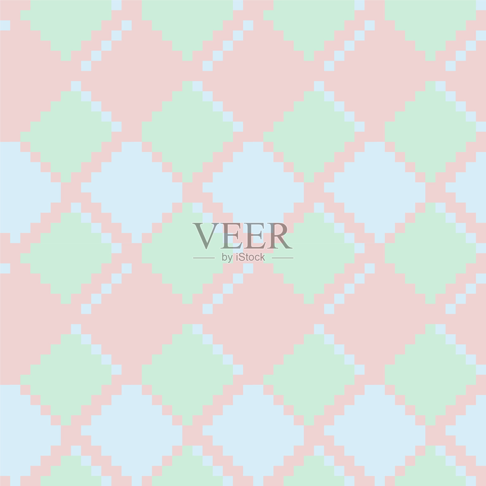 粉色菱形无缝图案背景插画图片素材