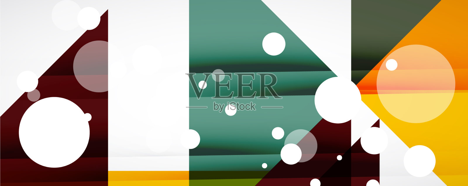 设置三角形几何背景插画图片素材