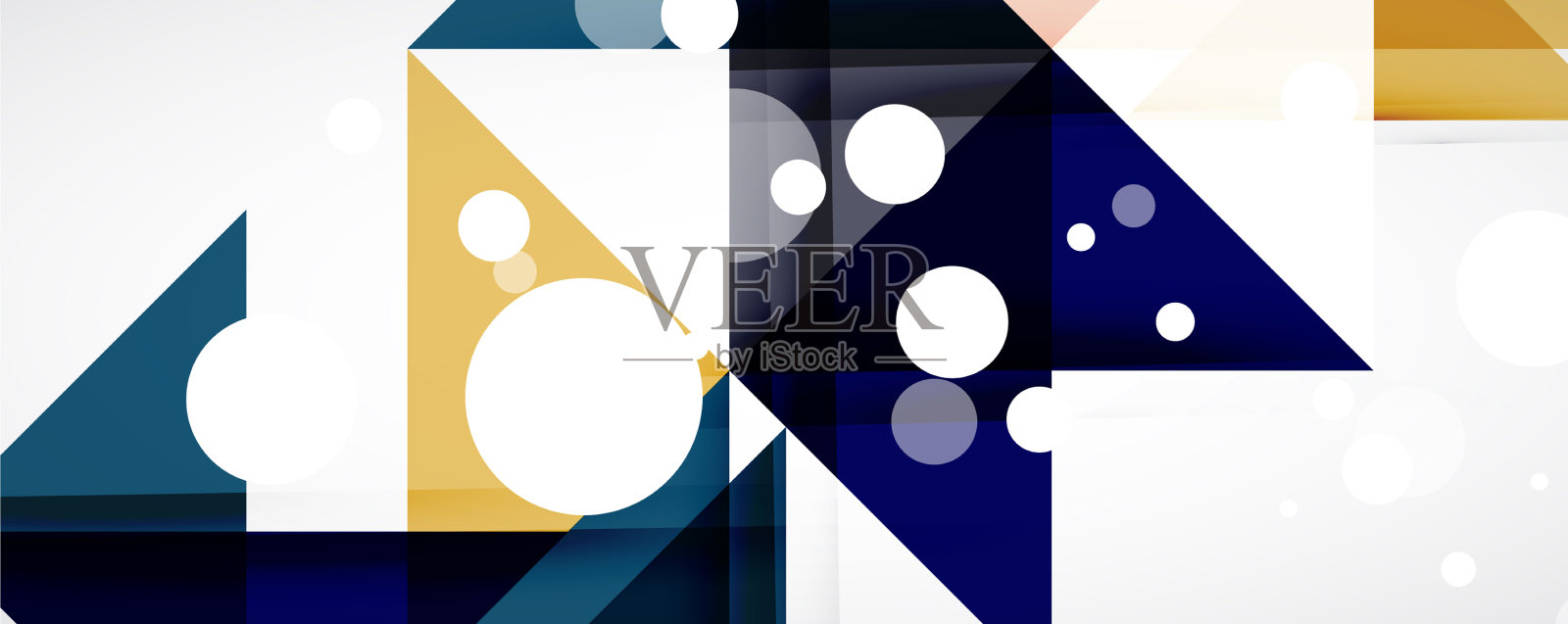 设置三角形几何背景插画图片素材