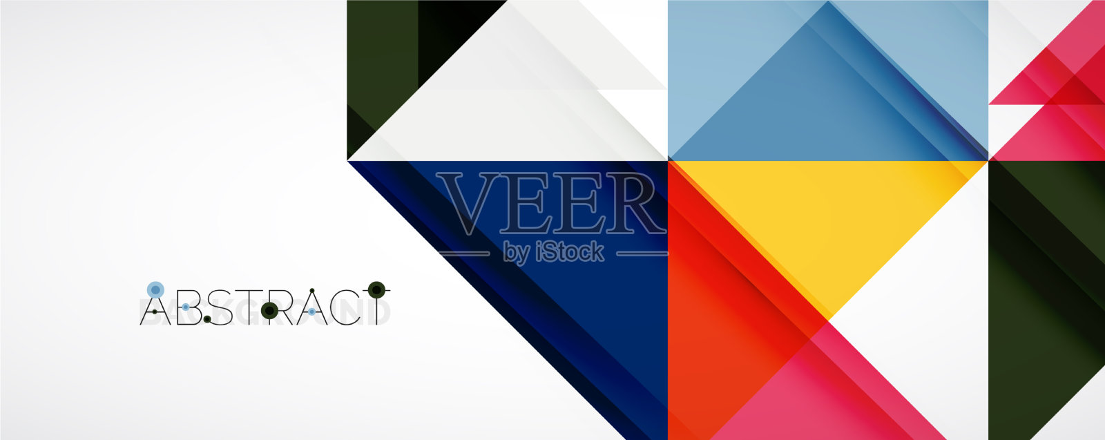 几何抽象背景技术色彩插画图片素材