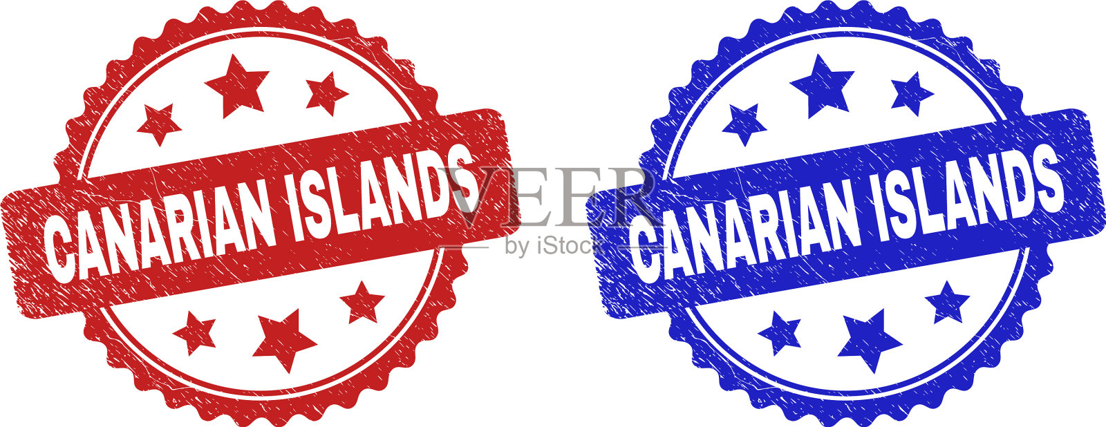 加那利群岛上的玫瑰花状封印是不洁的插画图片素材