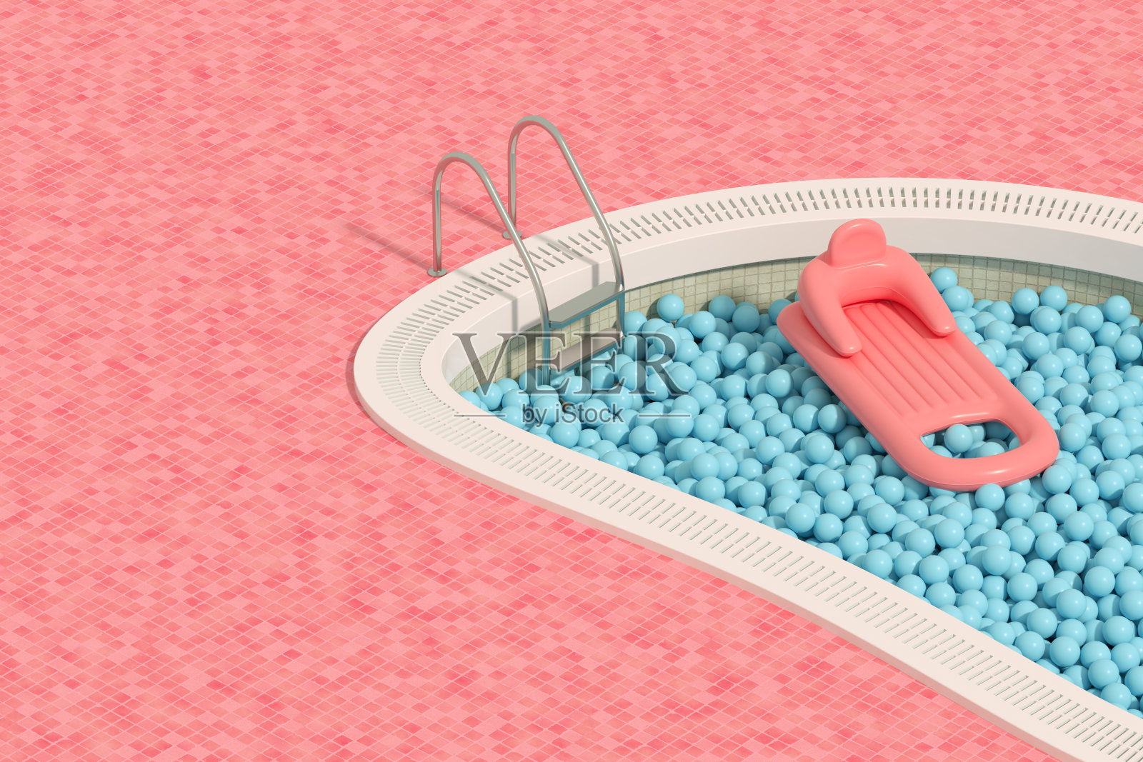 游泳池，暑假概念照片摄影图片