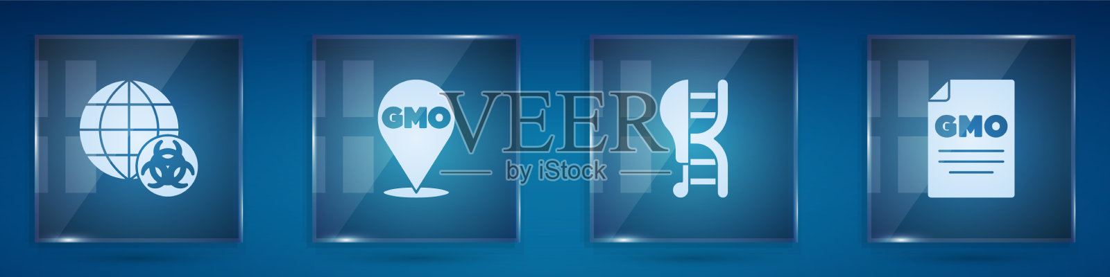 设置转基因鸡和转基因图标素材