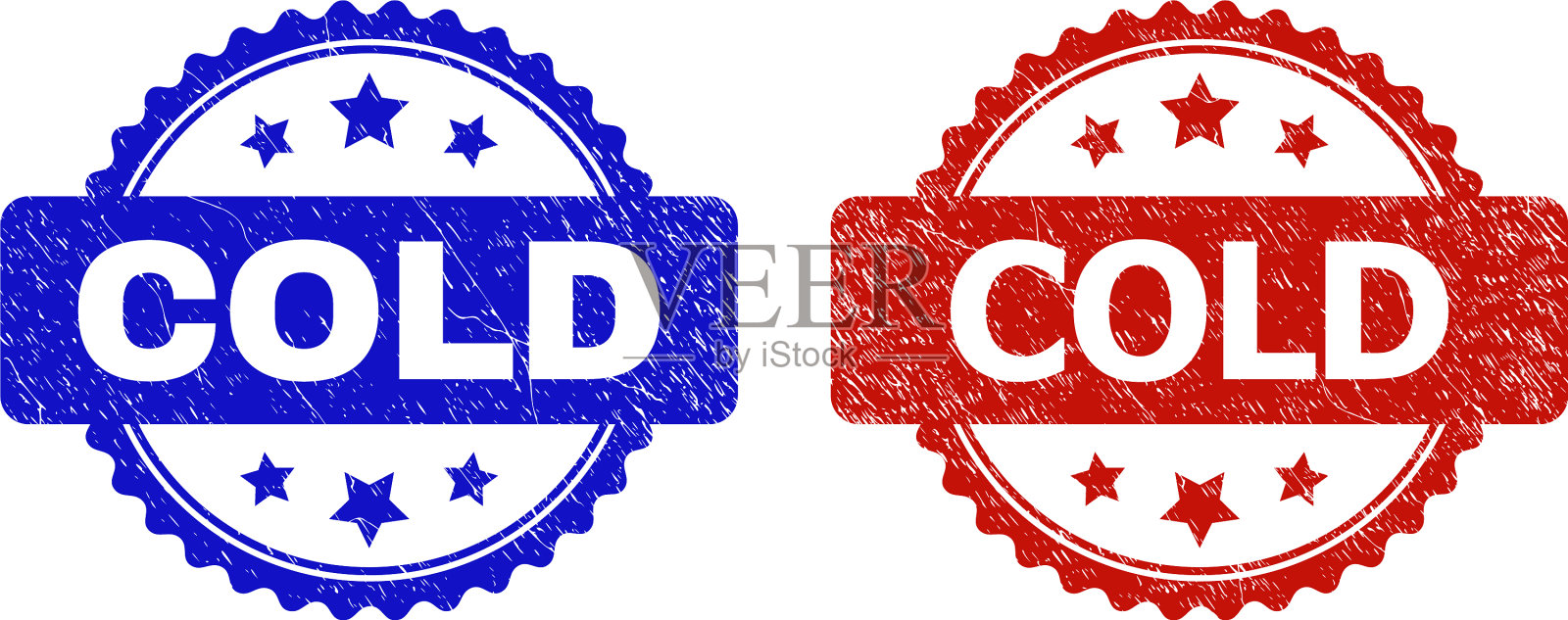 冷玫瑰图章印章使用不干净的风格设计元素图片