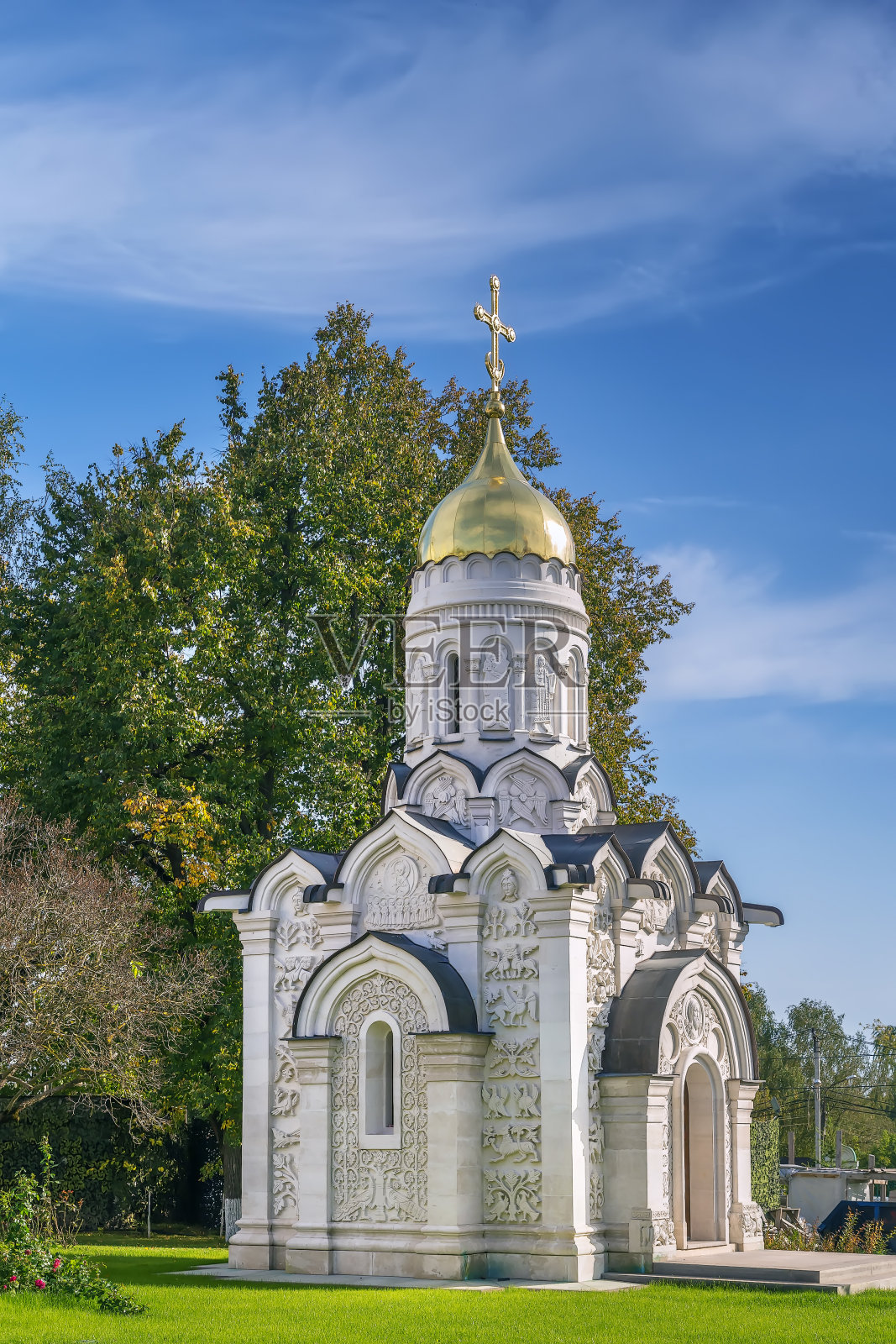 俄罗斯巴甫洛夫斯卡娅斯洛博达的教堂照片摄影图片
