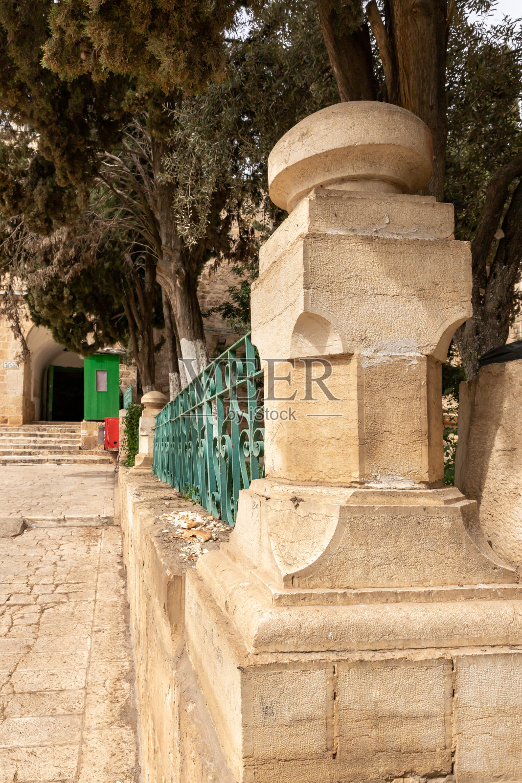 以色列耶路撒冷老城圣殿山南部建筑照片摄影图片