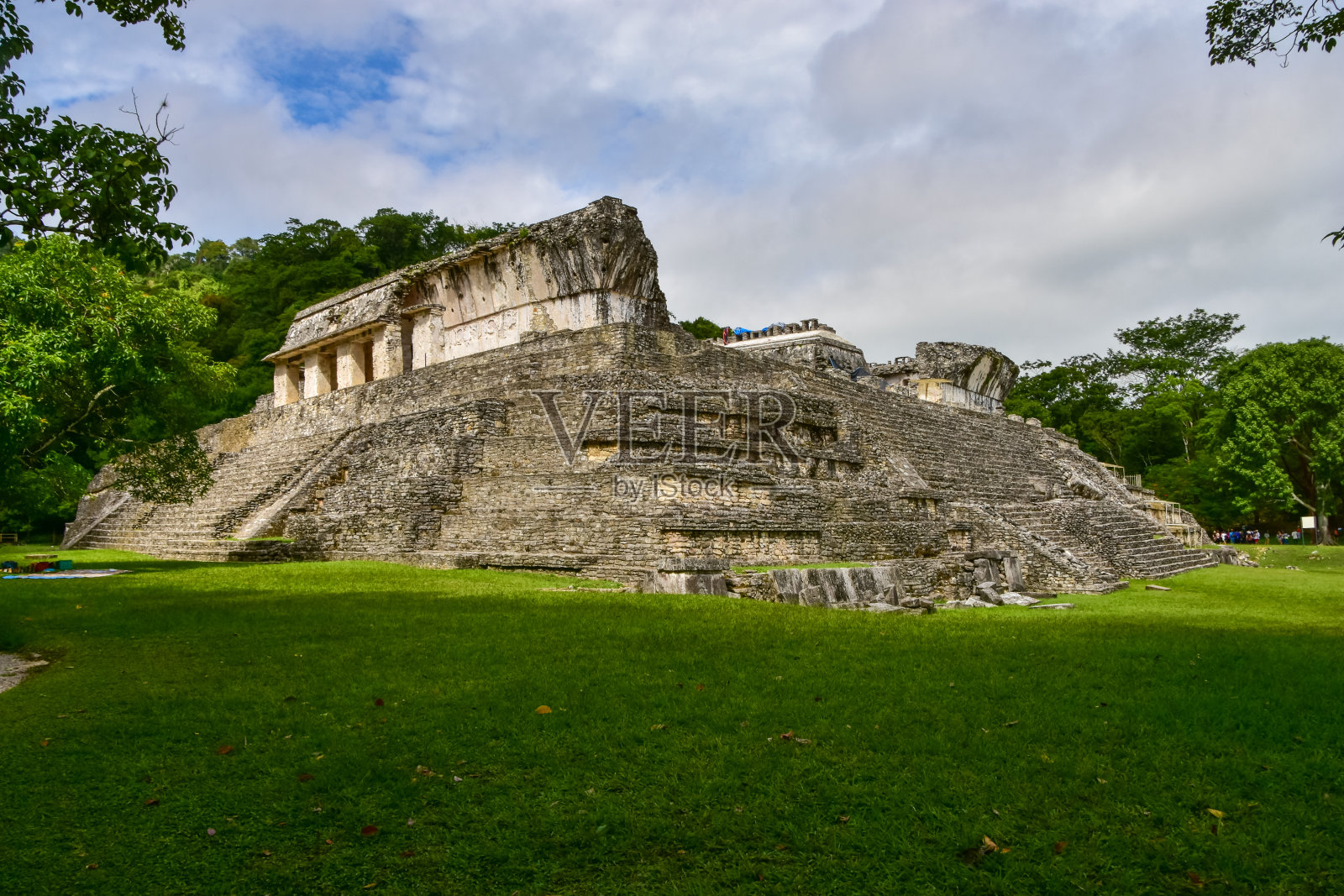 帕伦克是墨西哥南部的一个玛雅城邦，也是联合国教科文组织世界遗产照片摄影图片