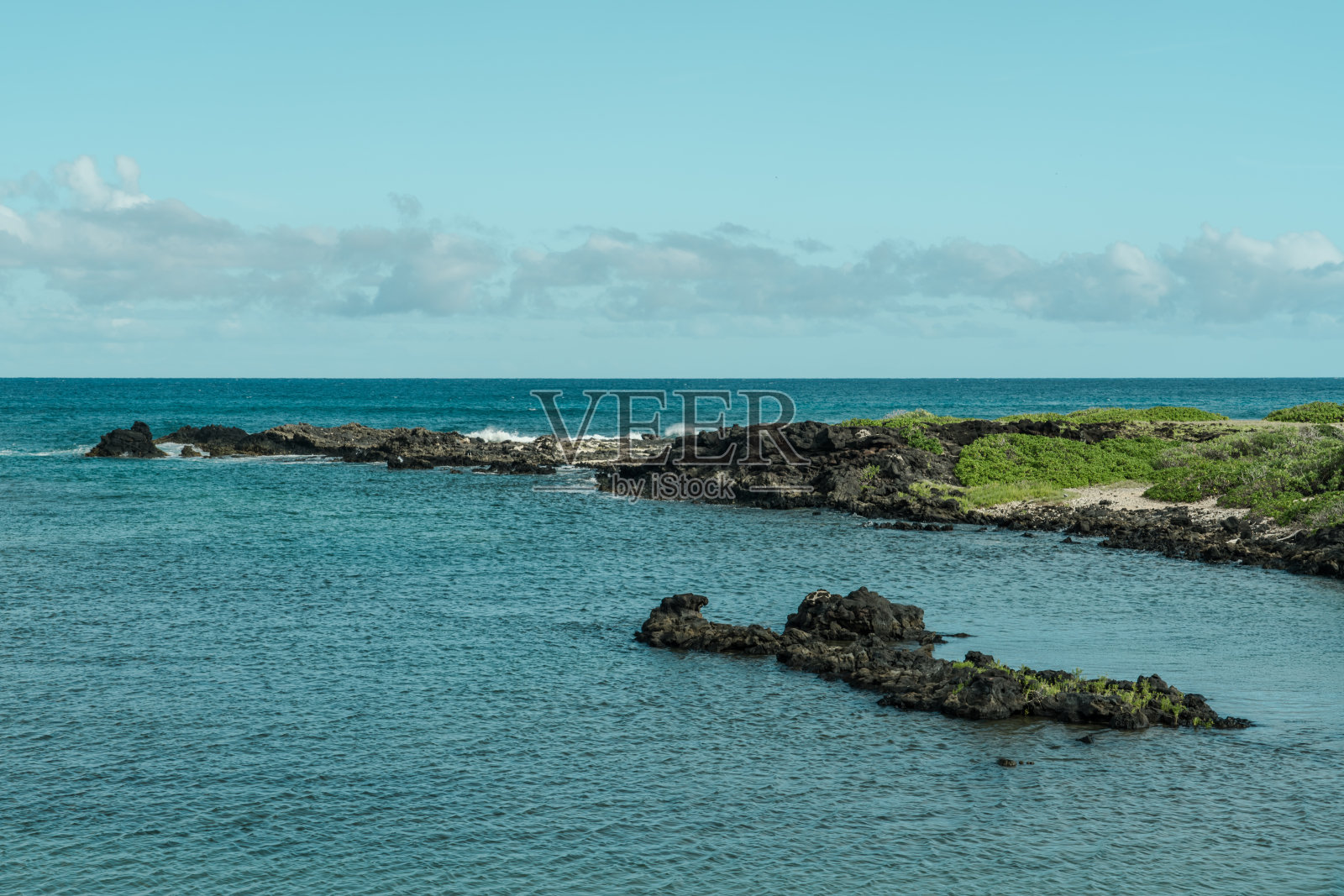 Kaiwi海岸线痕迹照片摄影图片