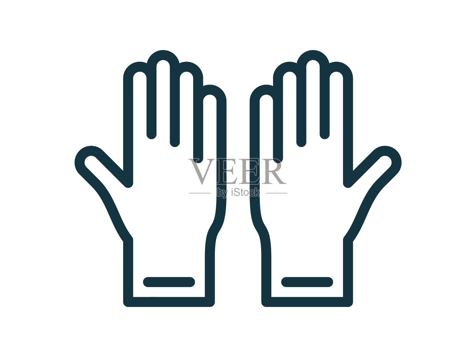 医疗器械手势手势符号插画图片素材