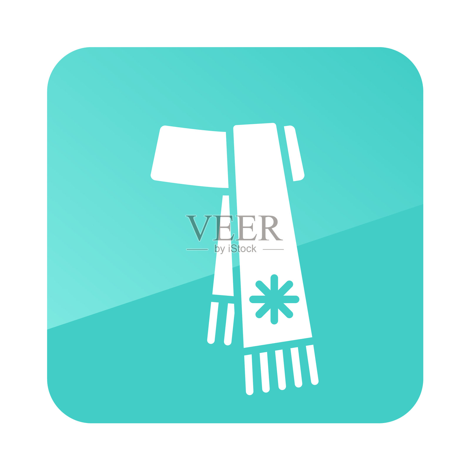 冬季围巾图标冬季标志插画图片素材