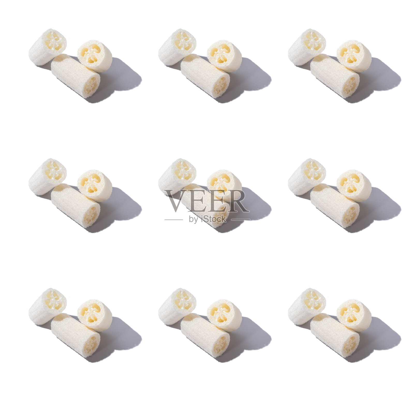 丝瓜花纹天然零废物植物海绵洗涤刷白照片摄影图片