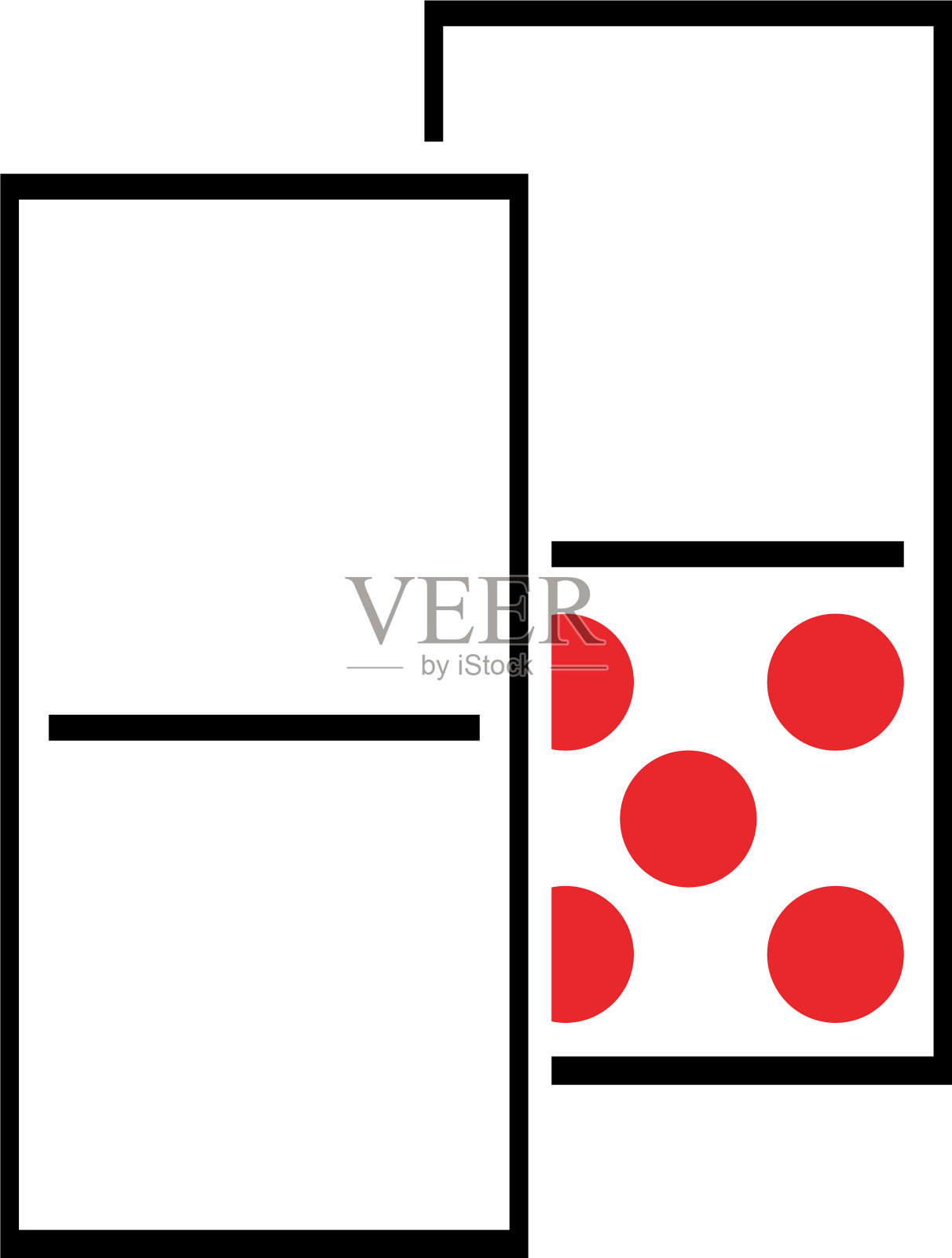 正上方拍摄的白色背景插画图片素材