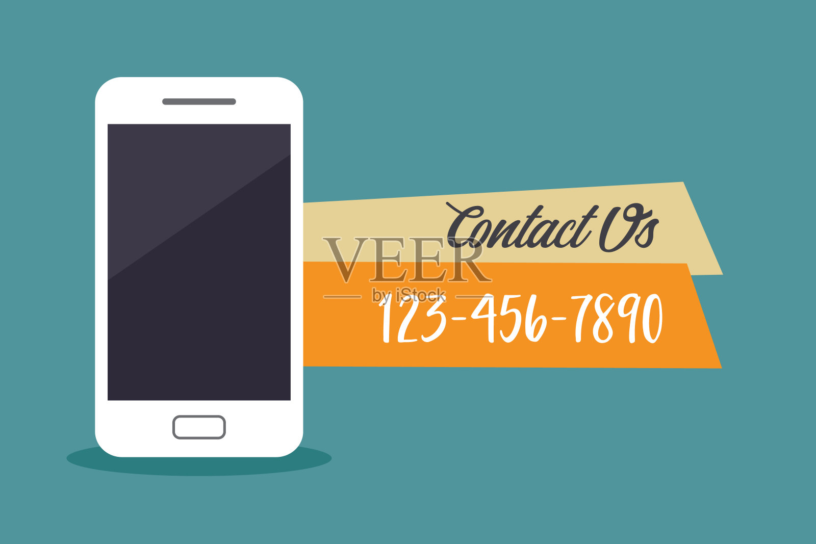 与我们联系的概念。矢量插图。插画图片素材