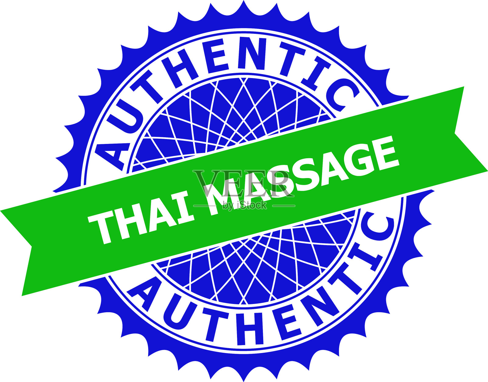 正宗泰式按摩双色干净玫瑰形插画图片素材