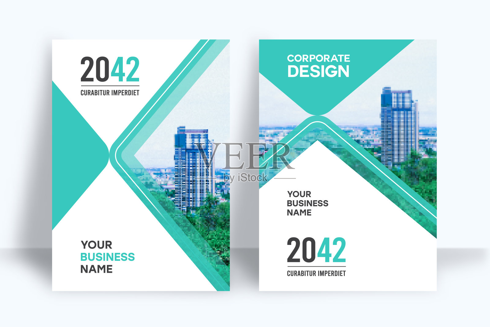 企业书籍封面设计模板A4插画图片素材