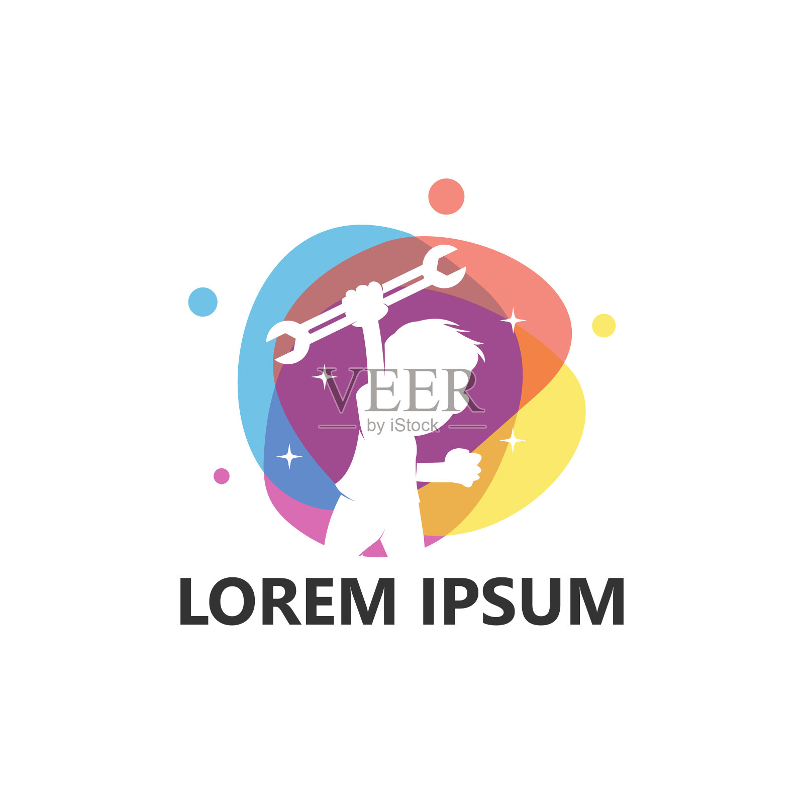 采购产品机械标志模板设计矢量，会徽，设计概念，创意符号，图标插画图片素材