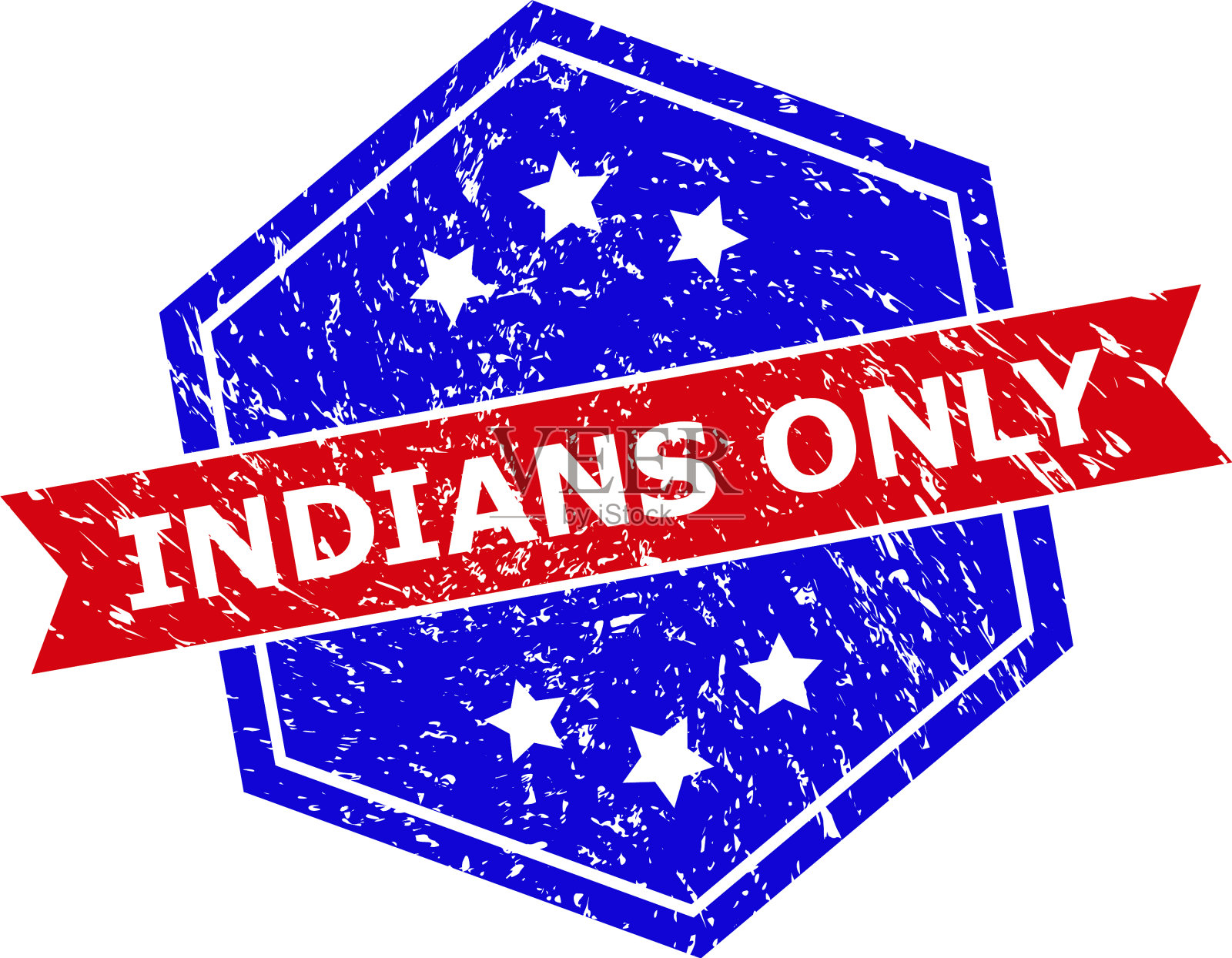 六角印只印双色印用插画图片素材