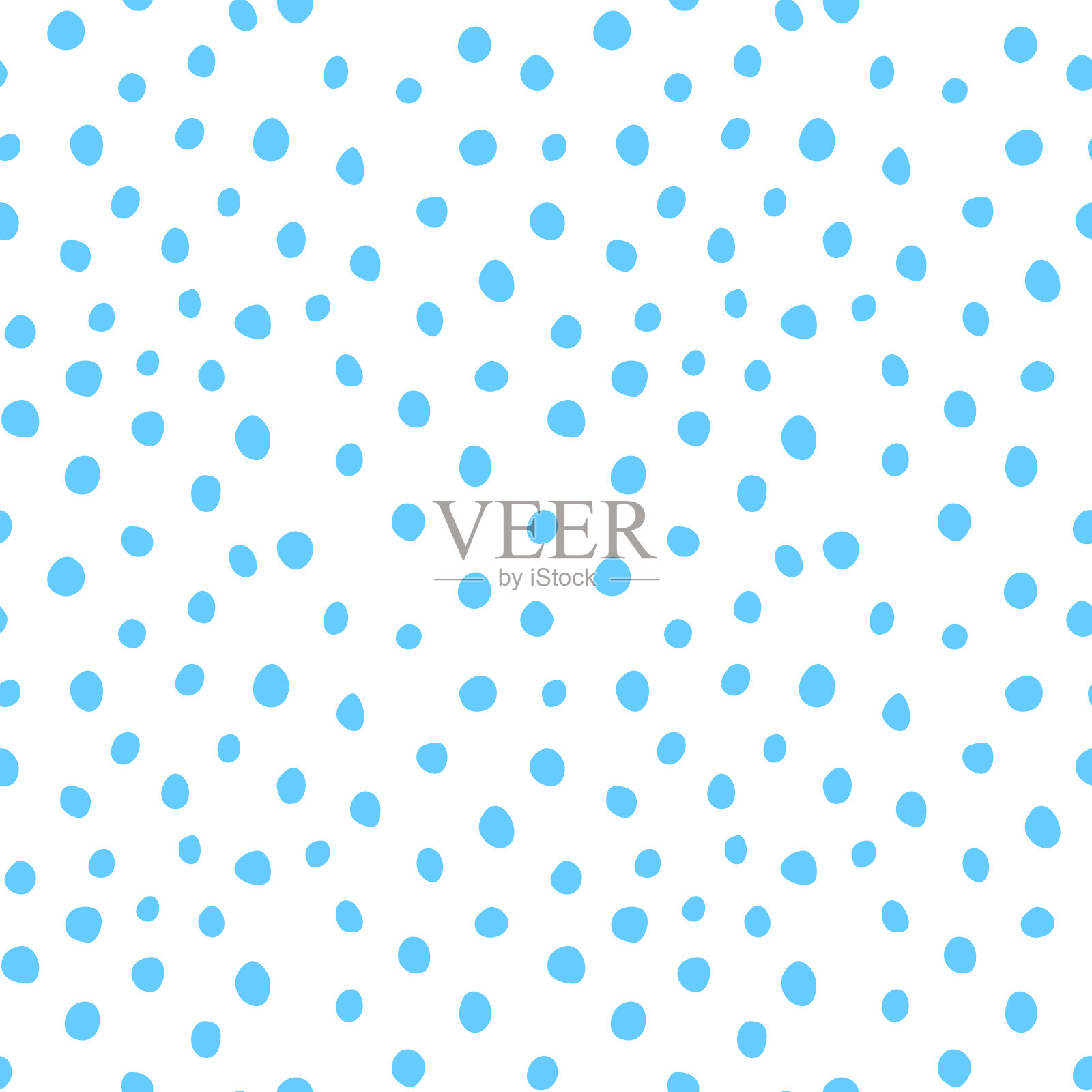 背景圆点。发现无缝模式。随机的点，圆圈，污渍，斑点。设计面料，有趣可爱的孩子印花。不规则随机抽象向量纹理。重复的图形背景插画图片素材