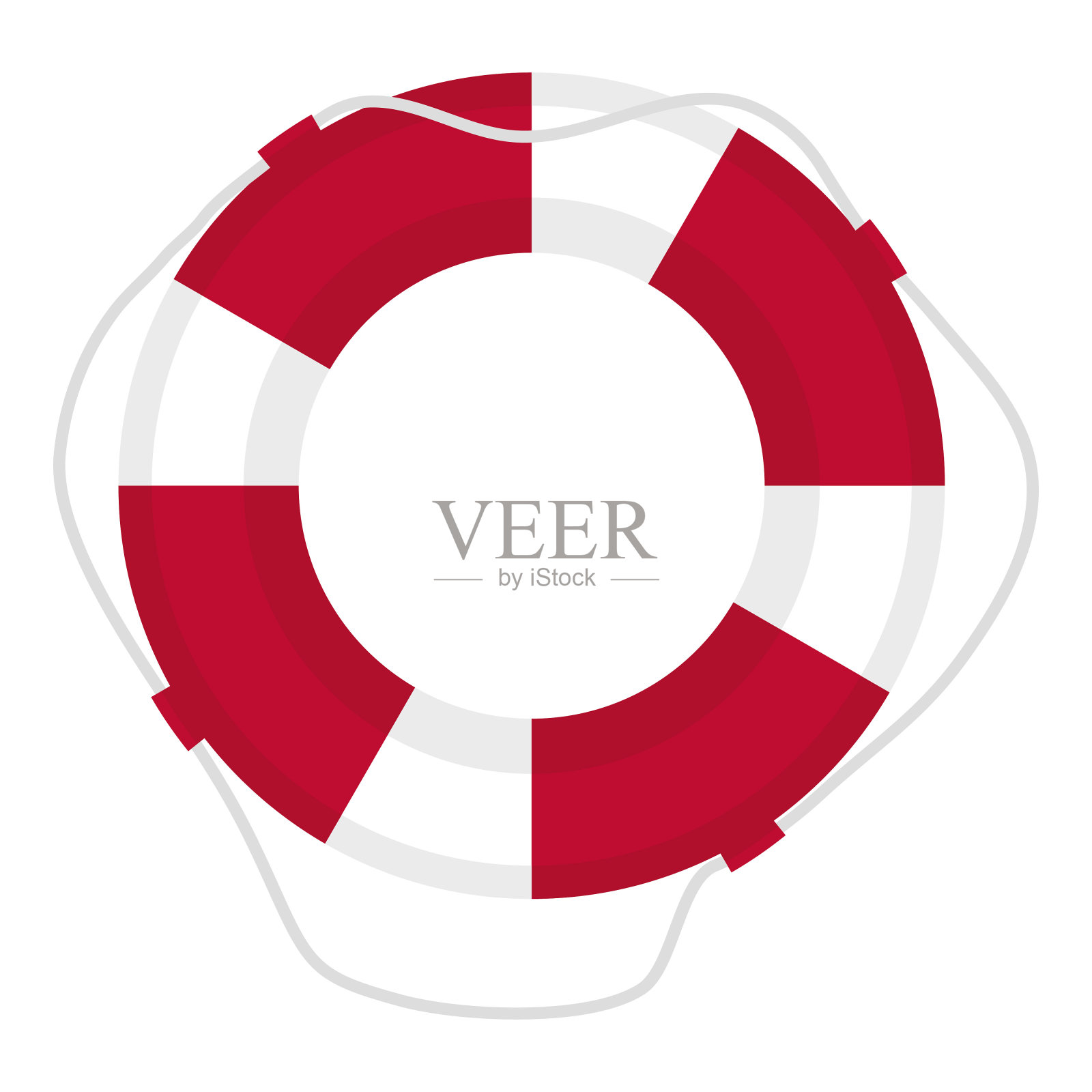 卡通矢量插图孤立对象夏季项目生命浮标插画图片素材