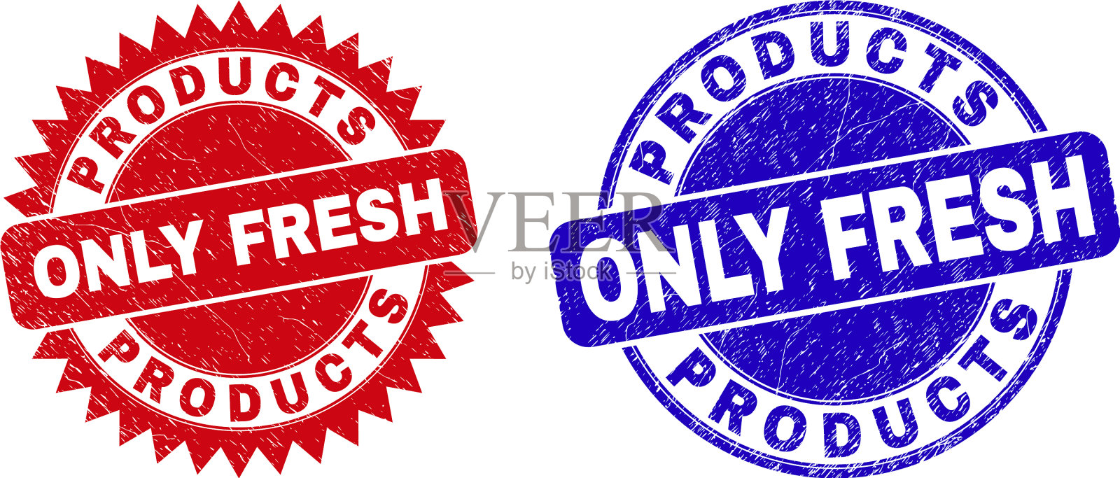 产品只有新鲜的圆形和莲座密封用插画图片素材