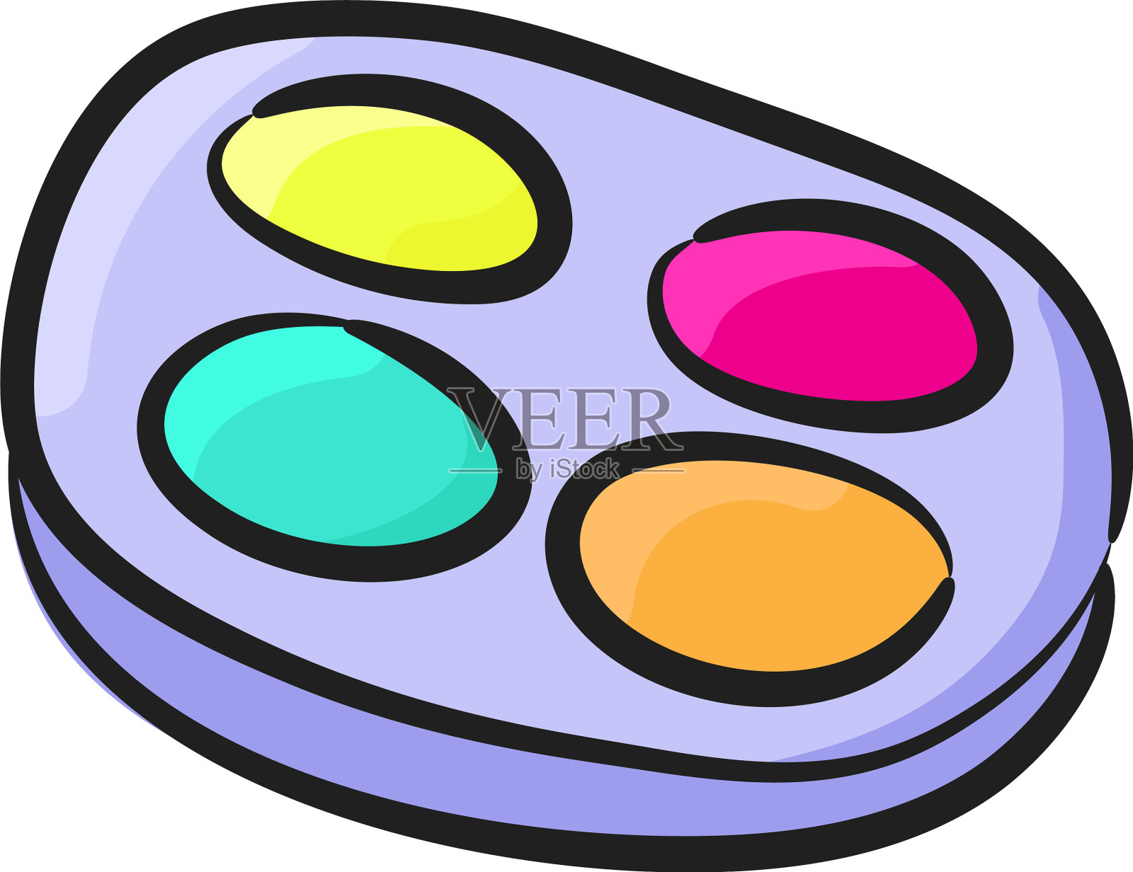 化妆工具插画图片素材