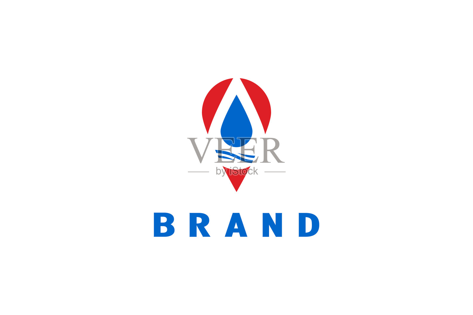 纯水指针图标和符号插画图片素材