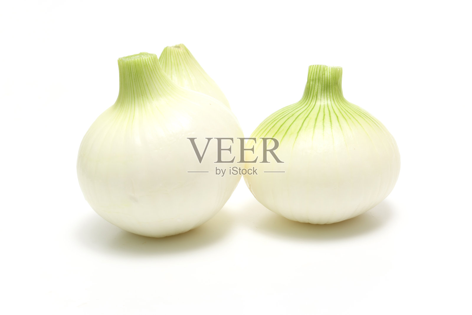 白色背景下的小葱照片摄影图片