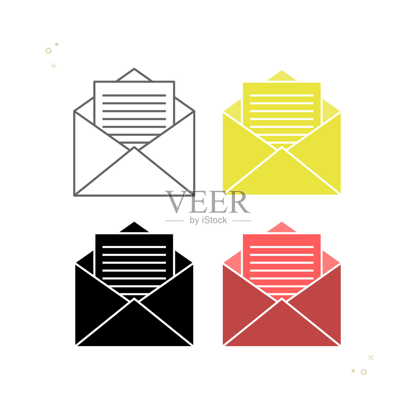 为你的网站设置徽章邮件信封图标素材