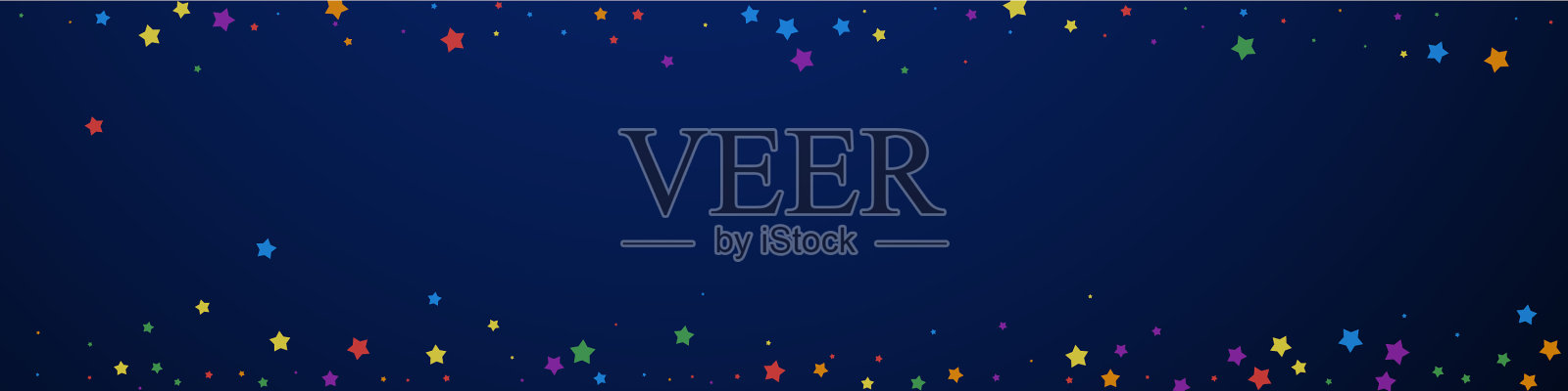 节日想象的五彩纸屑庆祝星星插画图片素材