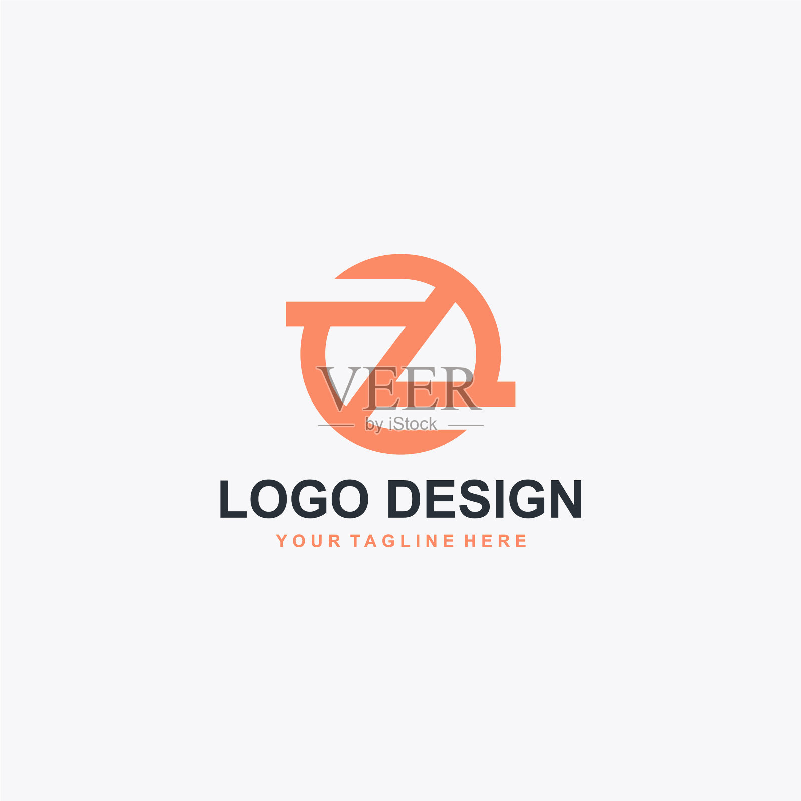 抽象字母z线标志设计轮廓标志插画图片素材