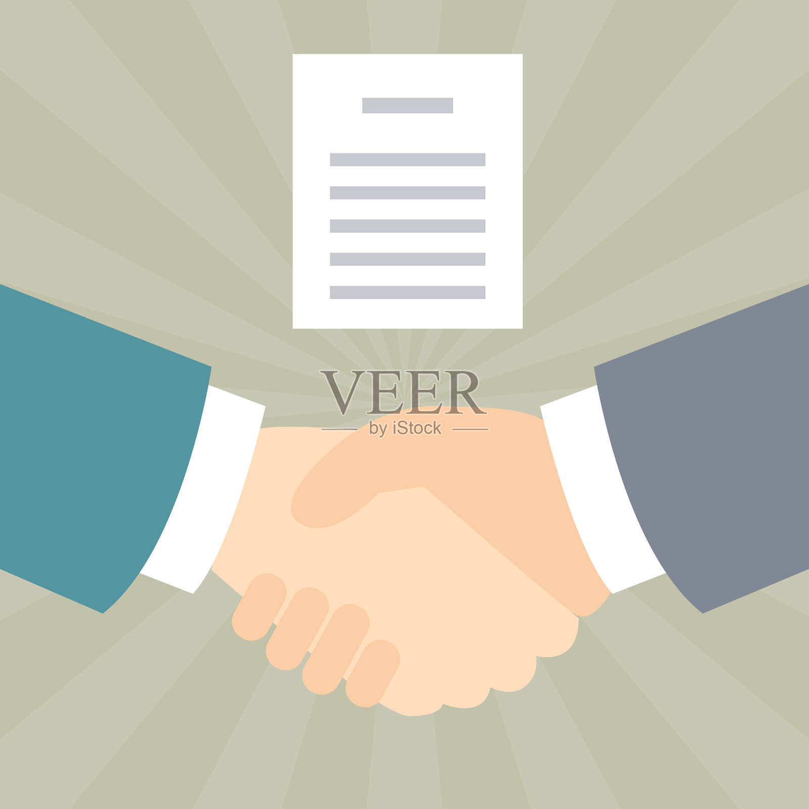 握手插图图像合同协议插画图片素材