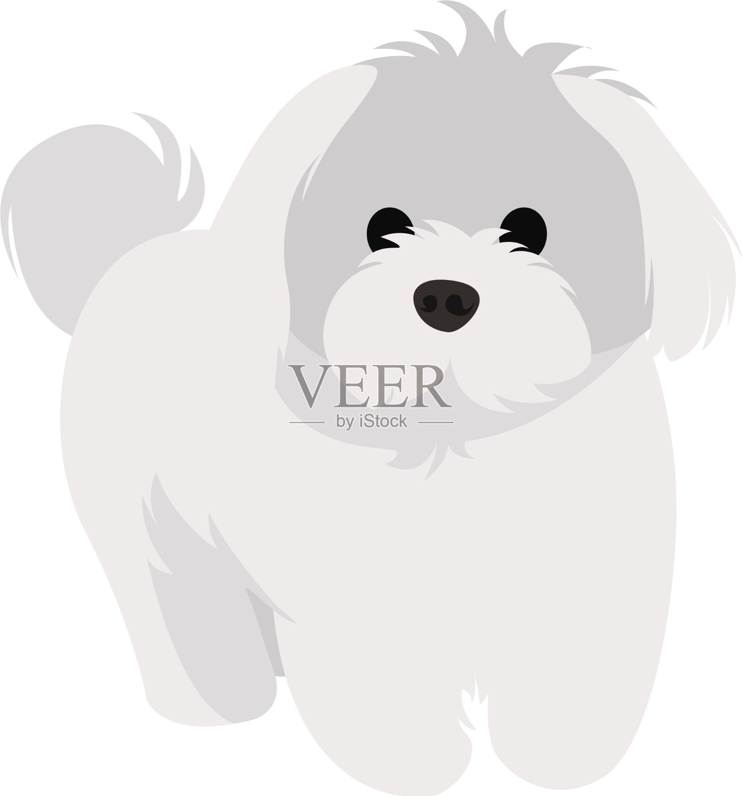 白色的比雄在白色的背景设计元素图片