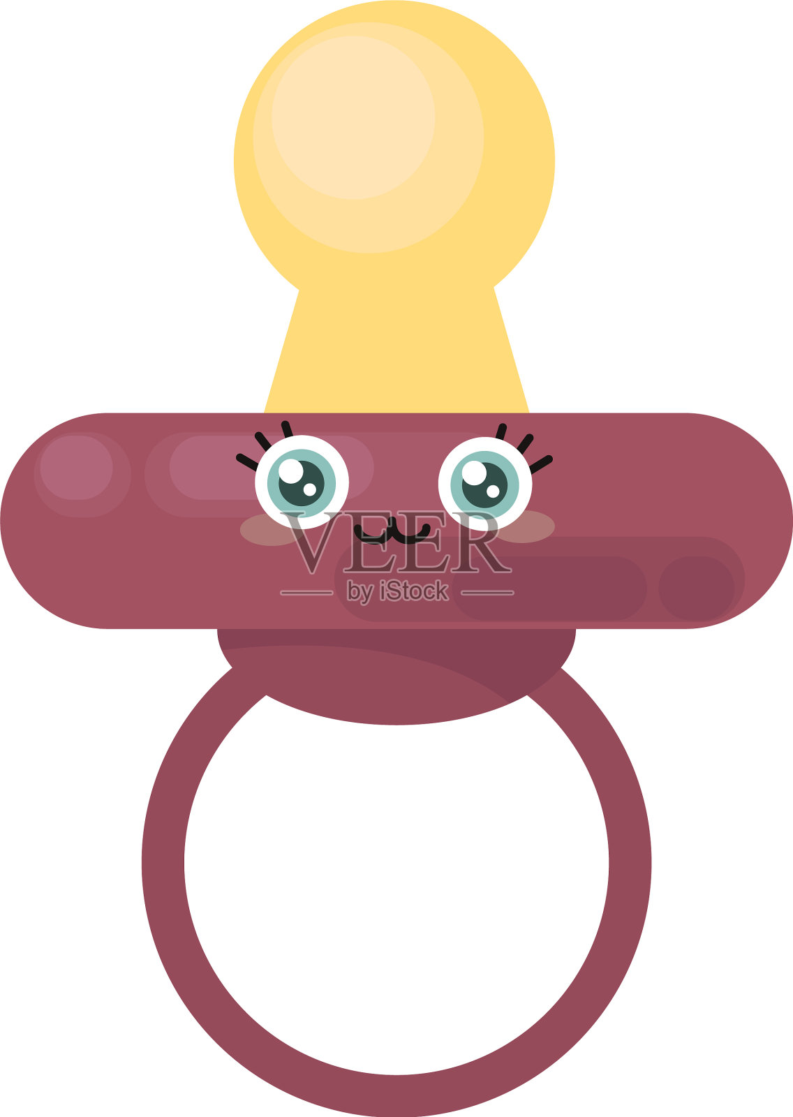 乳头和眼睛在白色的背景设计元素图片