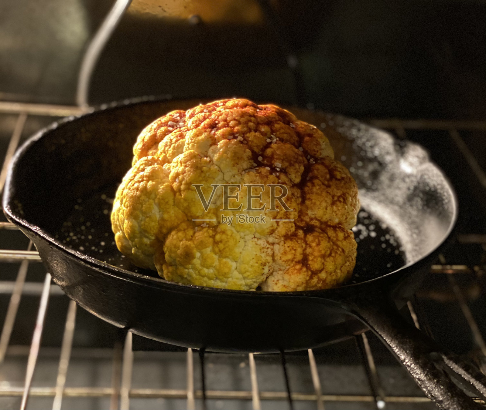 烤花椰菜照片摄影图片