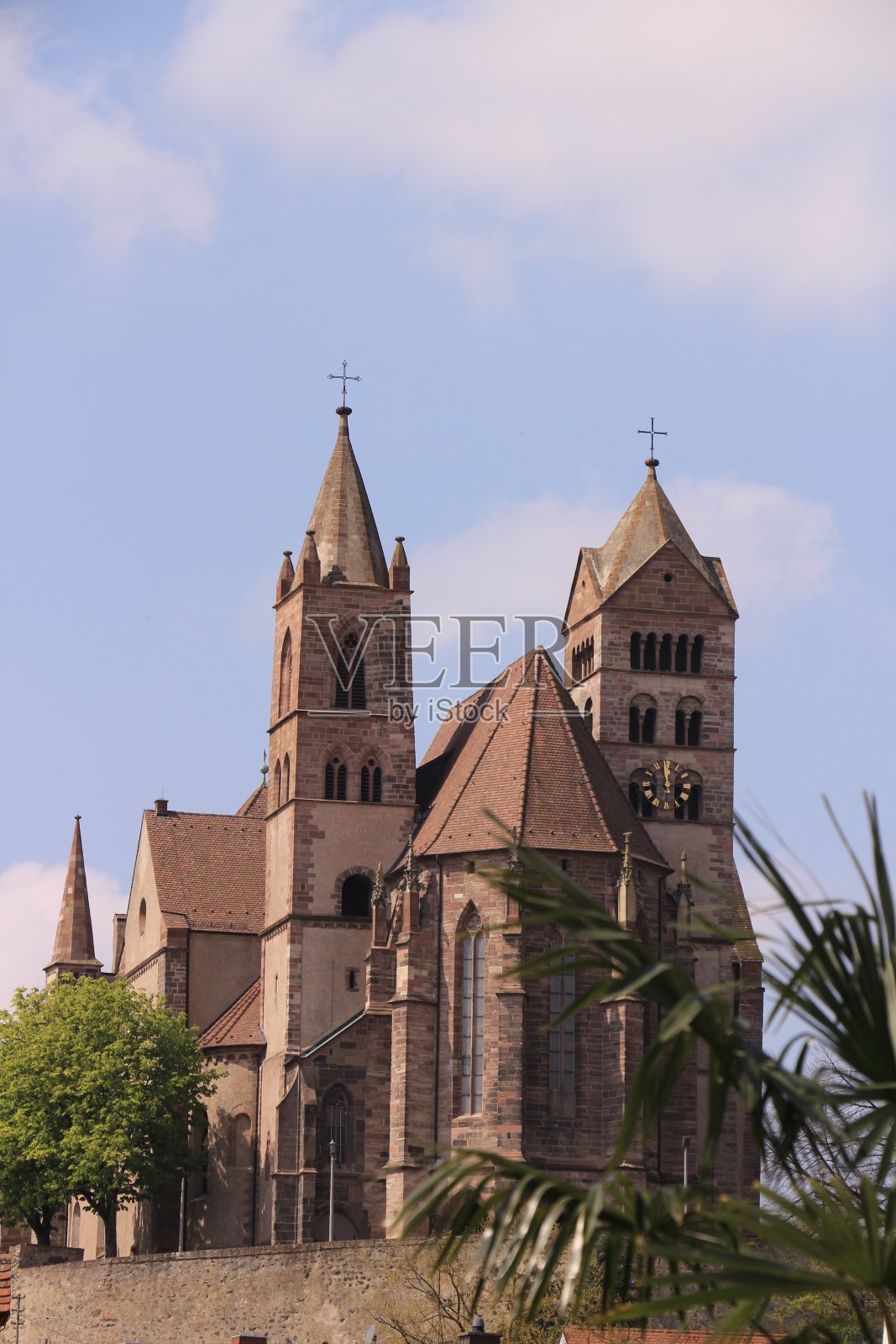 这是莱茵河畔布雷萨赫明媚的春日照片摄影图片