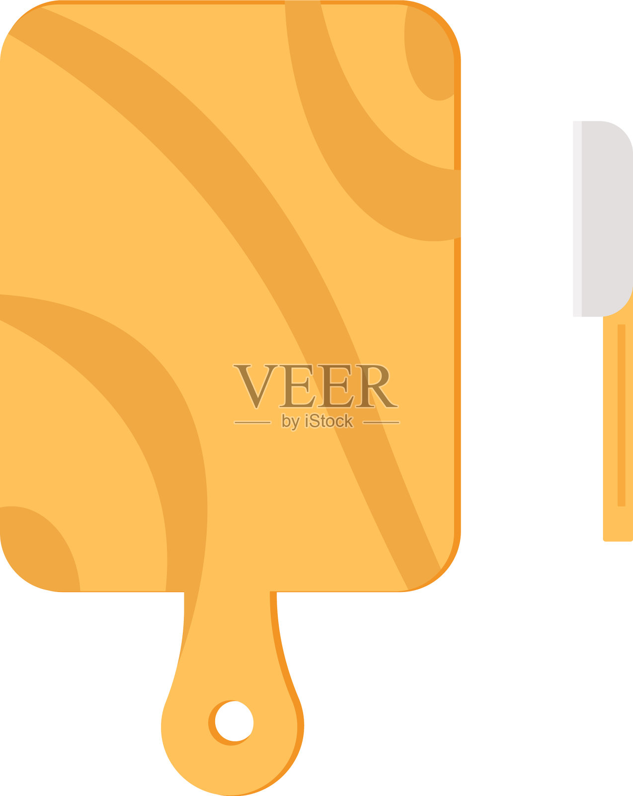 白色背景上的菜板设计元素图片