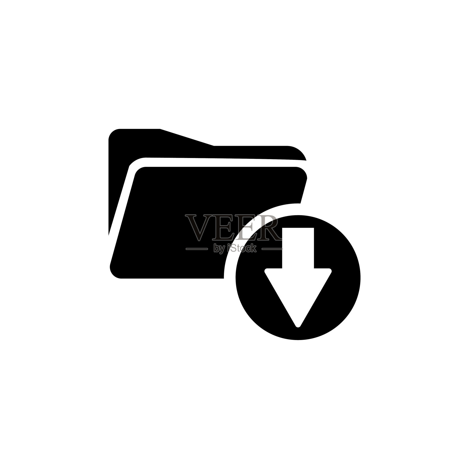 下载文件图标-多系列股票插图插画图片素材