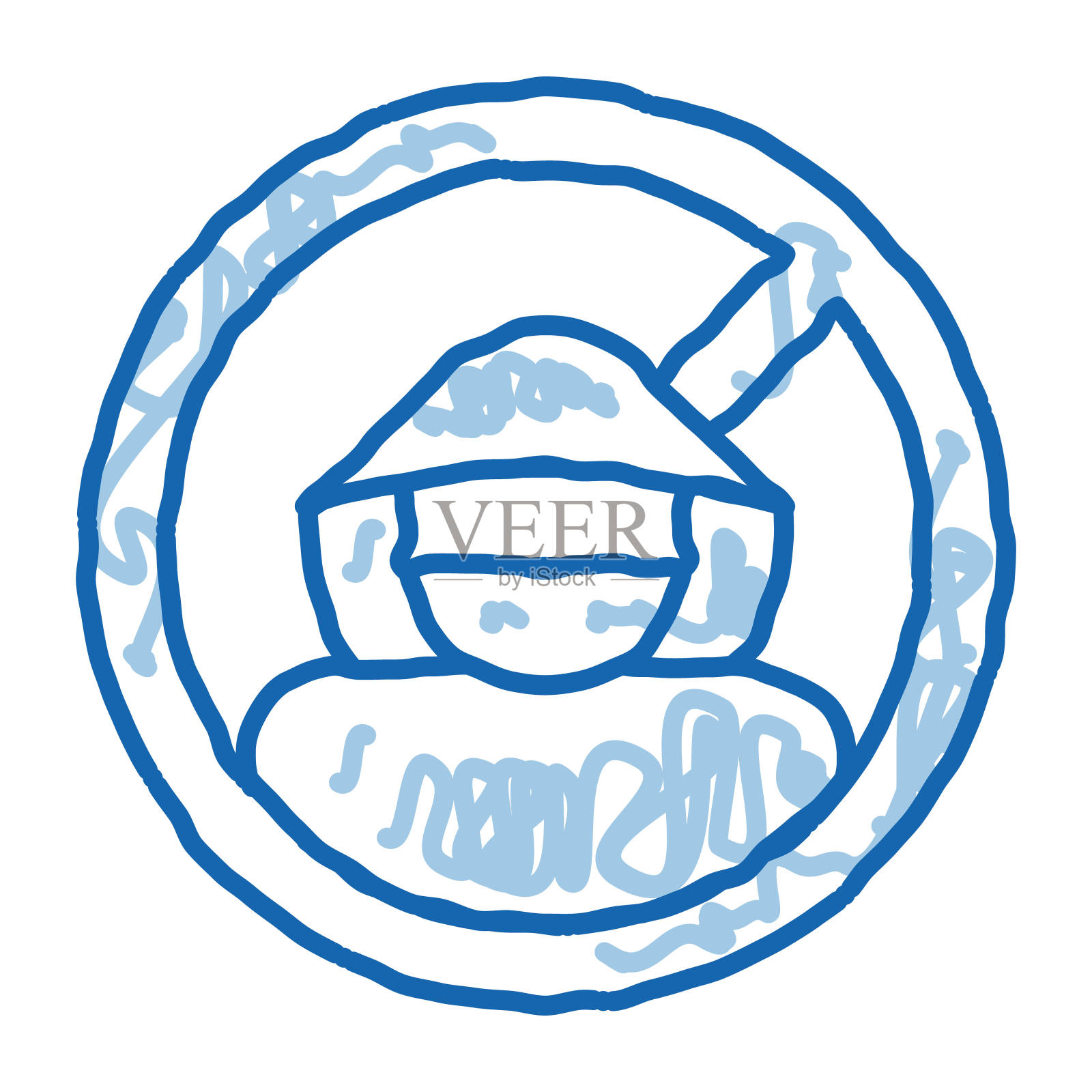 犯罪黑客涂鸦图标手绘插图插画图片素材